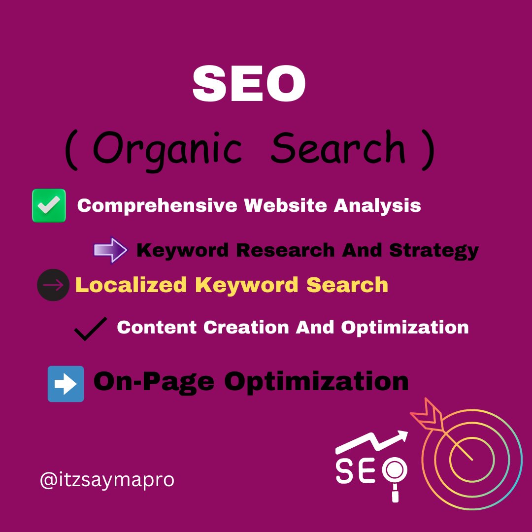 SEO (organic search)
#SEO
#OrganicSearch
#DigitalMarketing
#ContentStrategy
#SearchEngineOptimization
#OnlineVisibility
#KeywordMagic
#SERP
#OptimizeForSuccess
#RankHigher
#itzsaymapro
#usa