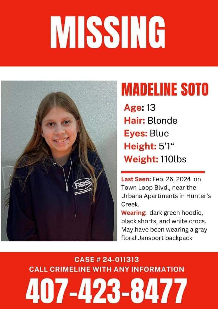 janail_wright's tweet photo. Please be on the lookout! Bring Madeline home! https://t.co/0hpNwITU68