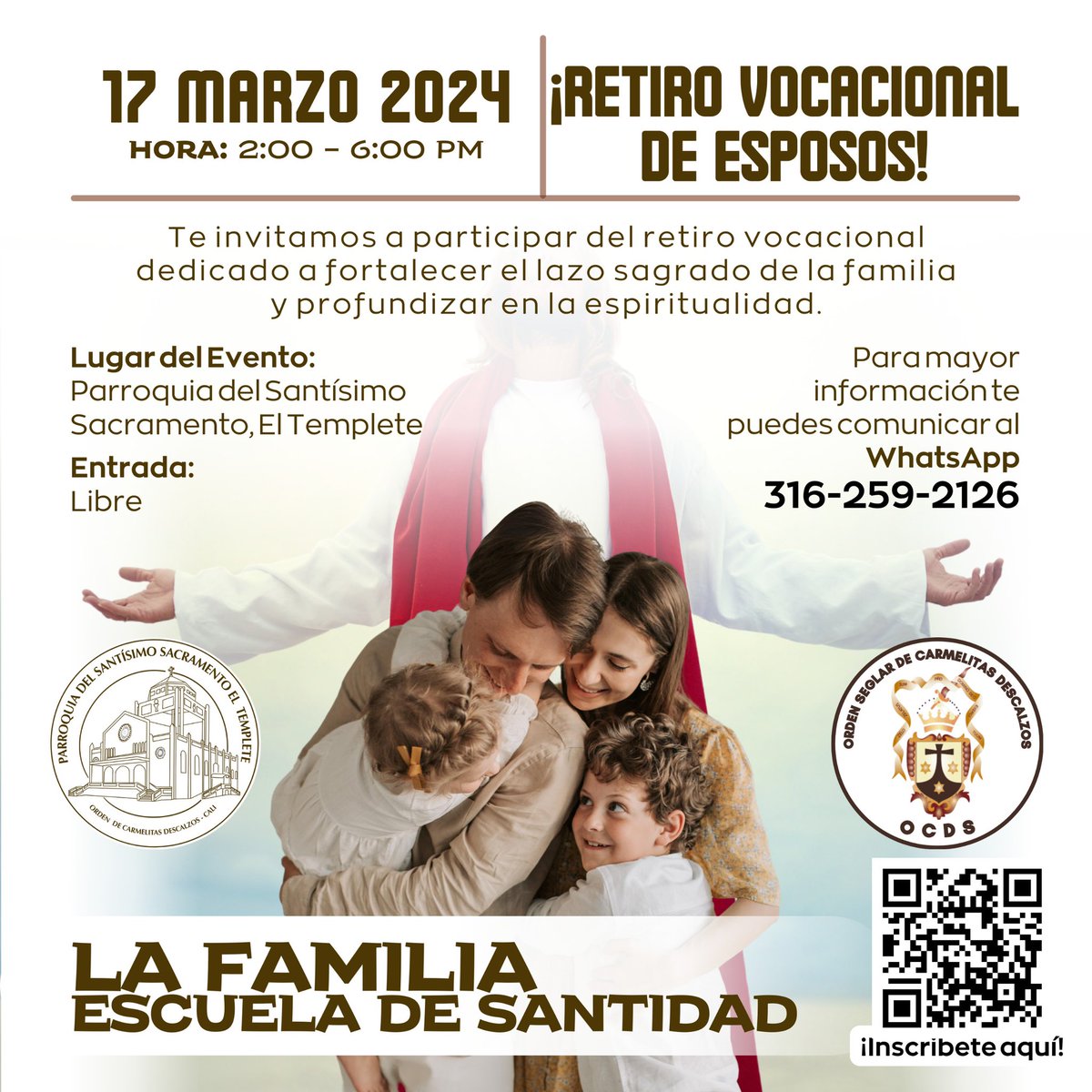ElTempleteCali's tweet photo. Que tu familia sea semilla que da frutos bajo el amparo amoroso de la Reina y Hermosura del Carmelo y que junto con San José puedan ser testimonio de amor 🥰
¡Los esperamos! 🫶🏼 https://t.co/wml0g3Fe5V