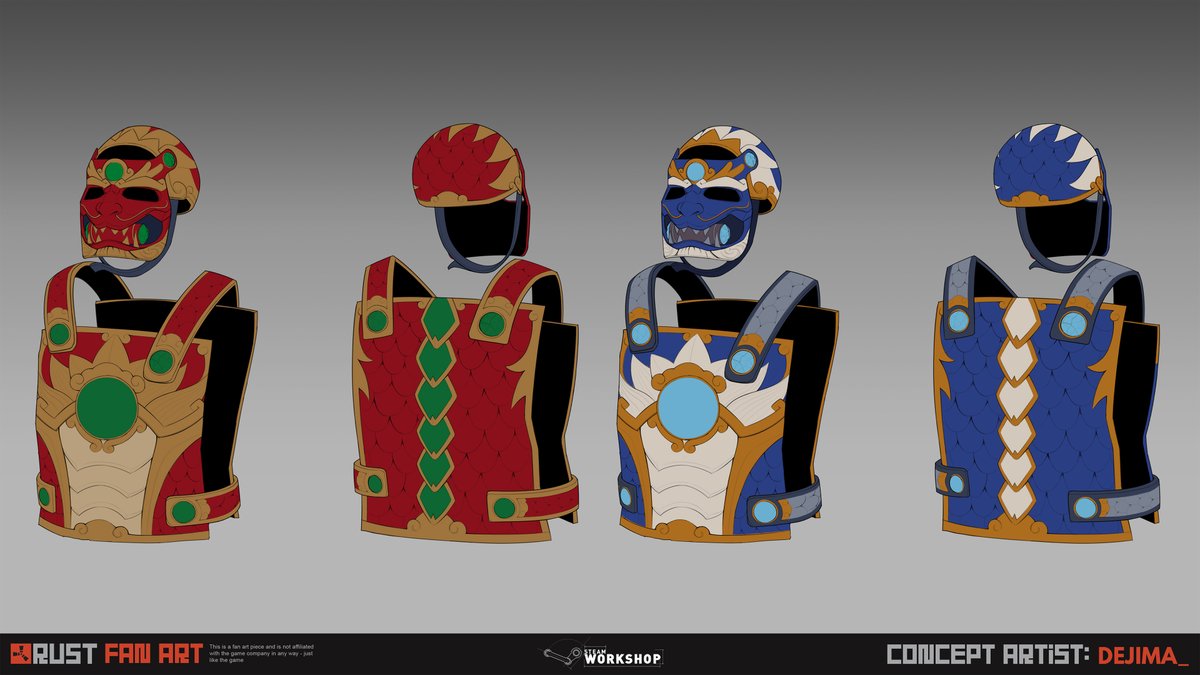 dejiima_'s tweet photo. Hey! Any #rustworkshop artist who'd like to collaborate to create amazing skins! mainly doing concept art
#rust #playrust #rustskins #rustcommunity #rustfanart
my work https://t.co/2GA4REIVAJ https://t.co/RLJUCHjvgu