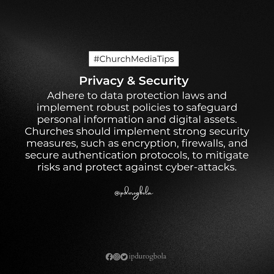 ipdurogbola's tweet photo. Stay secure online!
#ChurchMediaTips #tip27 #DigitalMinistry #AyanfeTemi2020 #church #jesus #God #bible #christian #love #faith #worship #jesuschrist #gospel #socialmediamarketing #privacy #SecurityInsights https://t.co/dnvlvP3CRR