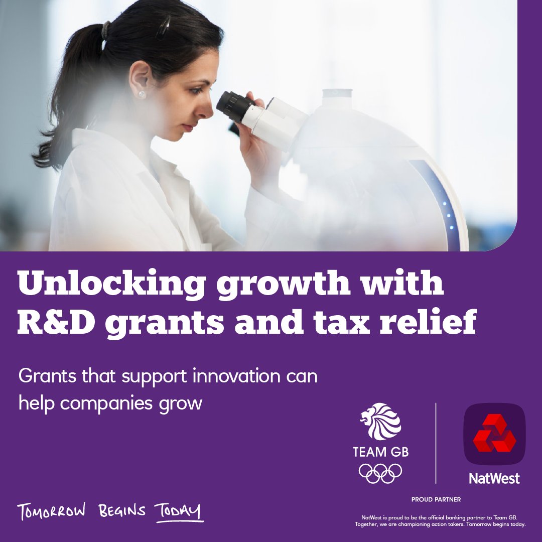Find out how to support innovation in your business with tax relief and other funding. natwest.com/business/insig…
