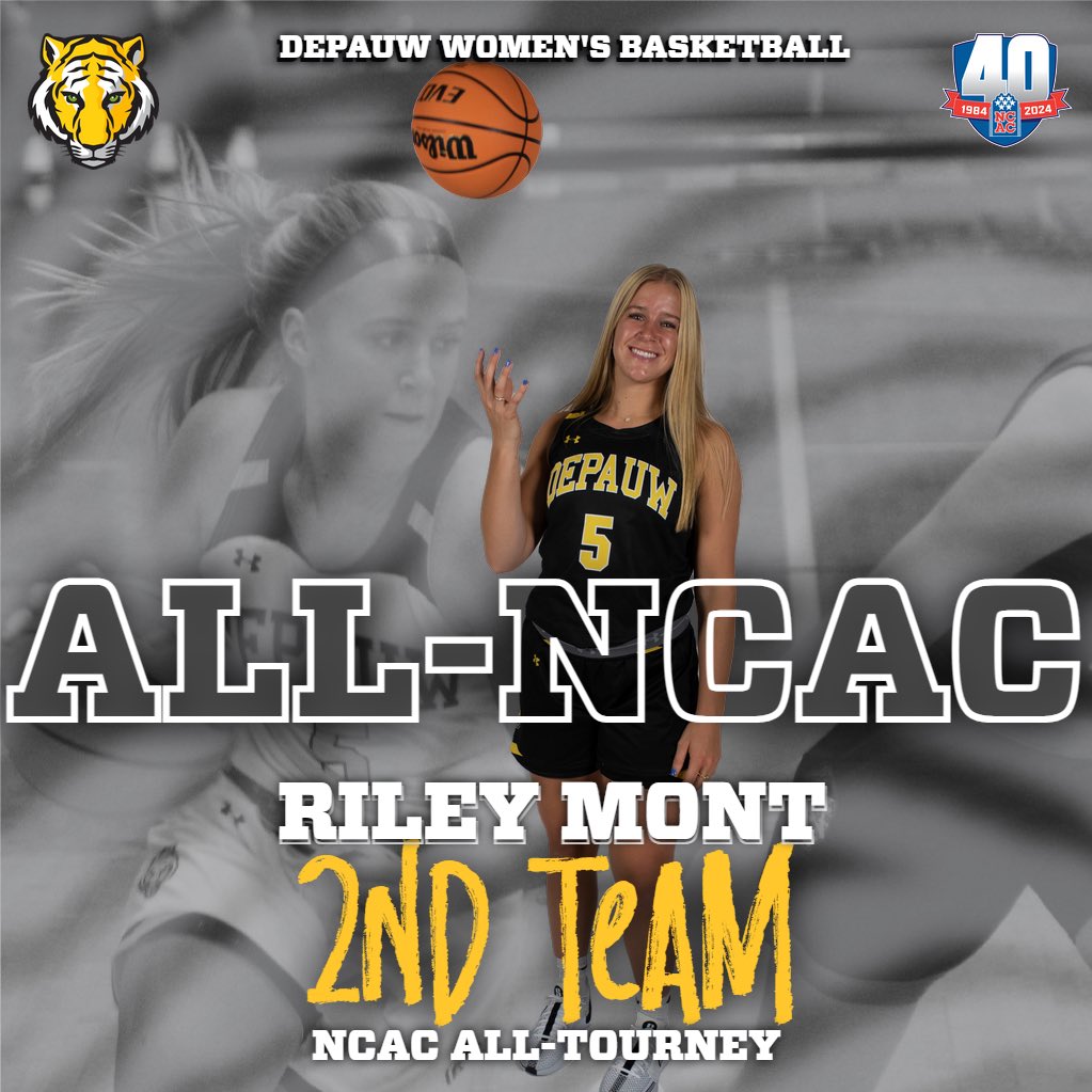 All-<a href="/NCAC/">NCAC</a> WBB selections are out and the <a href="/DePauw_WBB/">DePauw Women’s Basketball</a> team earned two All-NCAC selections! CongratS Ava Hassel &amp; Riley Monet for your All-NCAC honors!
Catch the Tigers in action on 3/1 @ 8:30 p.m. In the first round of the <a href="/NCAADIII/">NCAA Division III</a> WBB Championships!
 #TeamDePauw #d3hoops