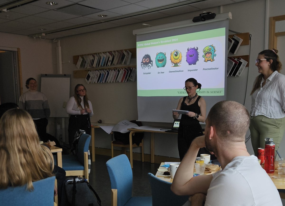 Yesterday, SMC hosted Uppsala’s version of the @IUPAC Global Women’s Breakfast #GWB2024 and it was a great success! We enjoyed an early workout session, an amazing talk about role models by Virginia Grande (@vgrande), and an activity around inclusion.