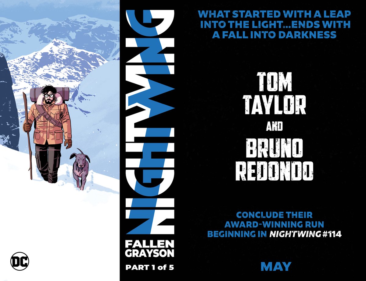It began with the leap. It ends with the fall. @Bruno_Redondo_F, @fxstudiocolor_, Wes Abbott and my run on #Nightwing ends with the 5 part 'Nightwing: Fallen Grayson' in May. Final order cutoff is the 24th of April. Don't miss it. #FallenGrayson @DCOfficial