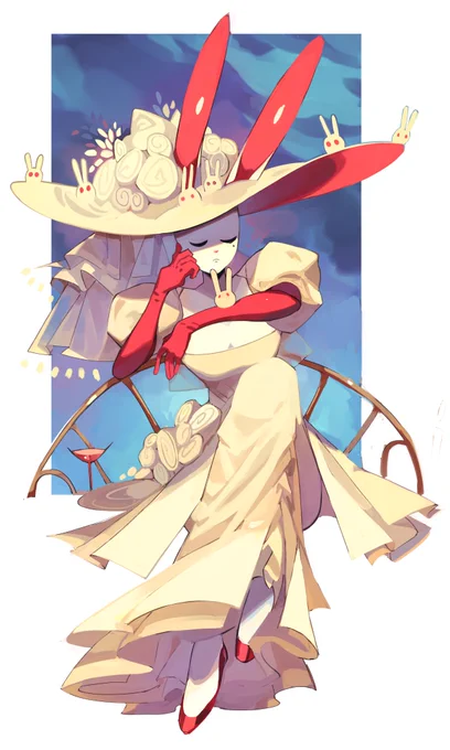 Saw a dress and thought "I need to draw bun witch in it ASAP" 