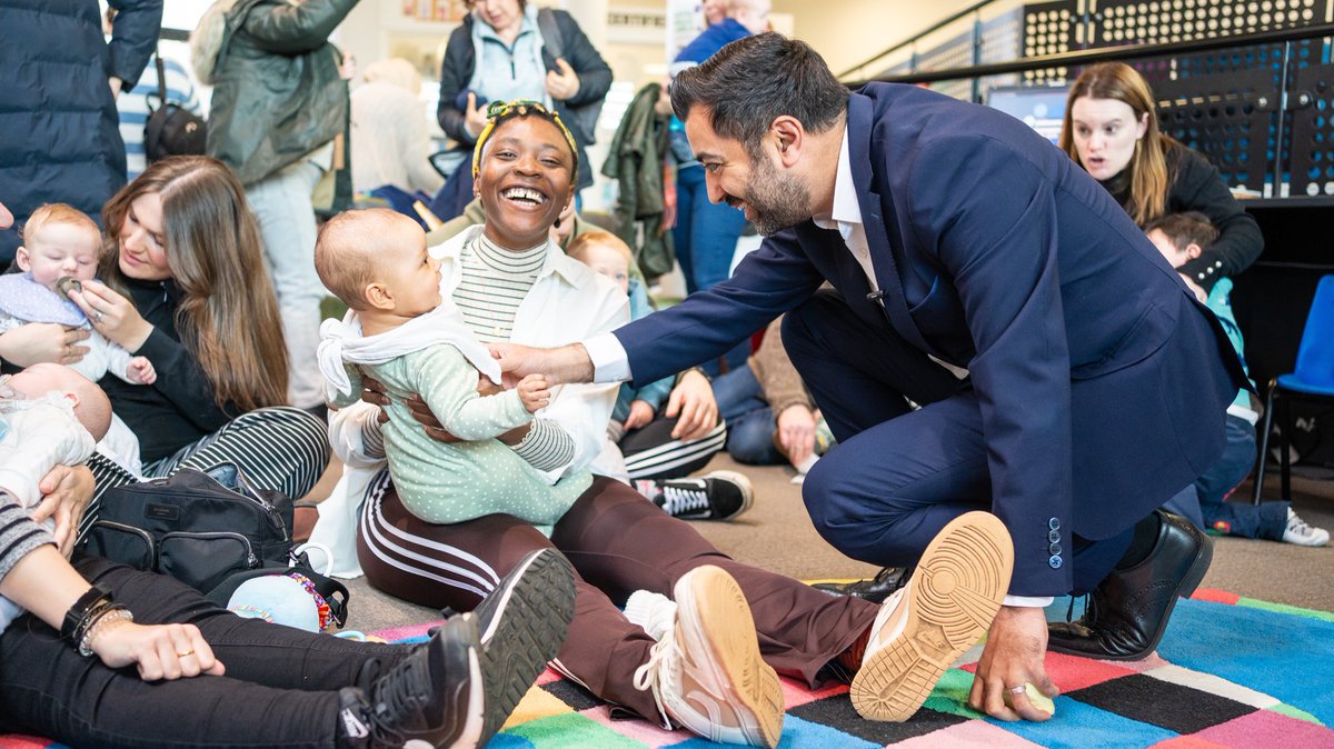 HumzaYousaf's tweet photo. Tackling child poverty is a central mission for @theSNP

Latest modelling shows our actions, like the Scottish Child Payment, are lifting an est 100,000 children in Scotland out of poverty

All of this in the face of Westminster austerity &amp; cruel policies like the two-child limit https://t.co/Xpxw4qEDxS