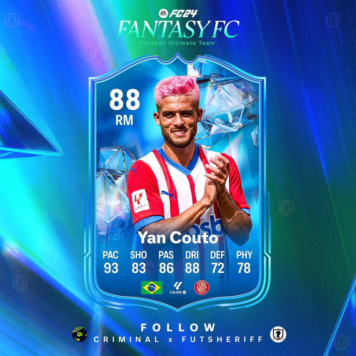 🚨Yan Couto 🇧🇷 is coming as FANTASY FC PLAYER soon!🔥🔥🔥

Stats are prediction 💭

Make sure to follow <a href="/FutSheriff/">Fut Sheriff</a> &amp; <a href="/Criminal__x/">Sahil</a> !
#fc24