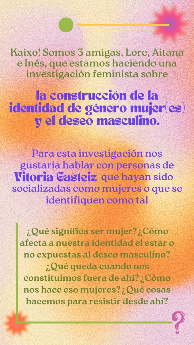 _whoistana's tweet photo. hola txikass, si sois de Gasteiz y feministas igual os interesa esto 😊
si podéis compartidlo porfi !! https://t.co/hZY3qHpI79