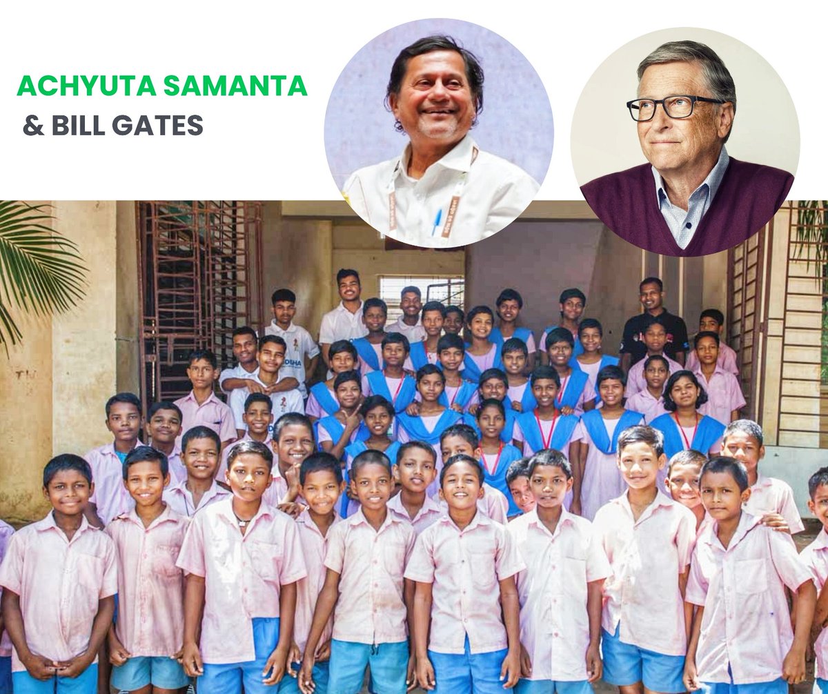 Reflecting our values, Achyuta Samanta presented the KISS Humanitarian Award 2023 to Bill Gates, acknowledging his philanthropic journey. #KISSHonoursBillGates @Achyuta_Samanta, @KISSFoundation