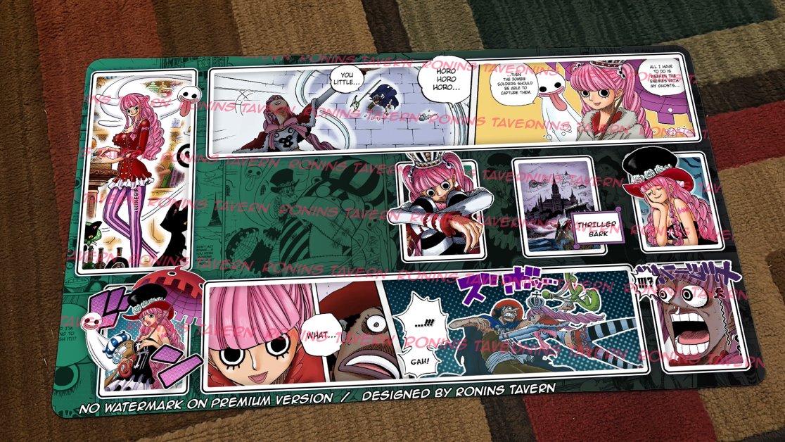 RoninsTavern's tweet photo. GIVEAWAY! 
Green Black Perona 👻
OP06 is coming our way soon , so we're giving out each of the OP06 leader playmats! 
To participate: 
1) Follow us 
2) ♡ + ⟳ this post 
3) Tag a friend <3
Winners announced 15th of March , 2024! 
#ONEPIECE #OPTCG #OP06 #Giveaway https://t.co/aIP4BVG4dV