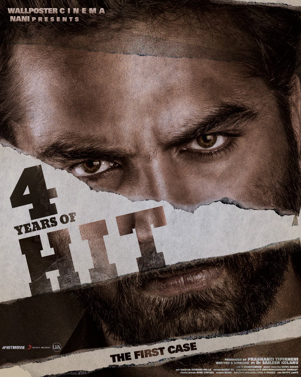 4 YEARS of Vikram Rudraju's Blockbuster #HIT - The First Case ❤️‍🔥 @VishwakSenActor #HITVerse in Telugu Cinema 🔥 #HITMovie @NameisNani