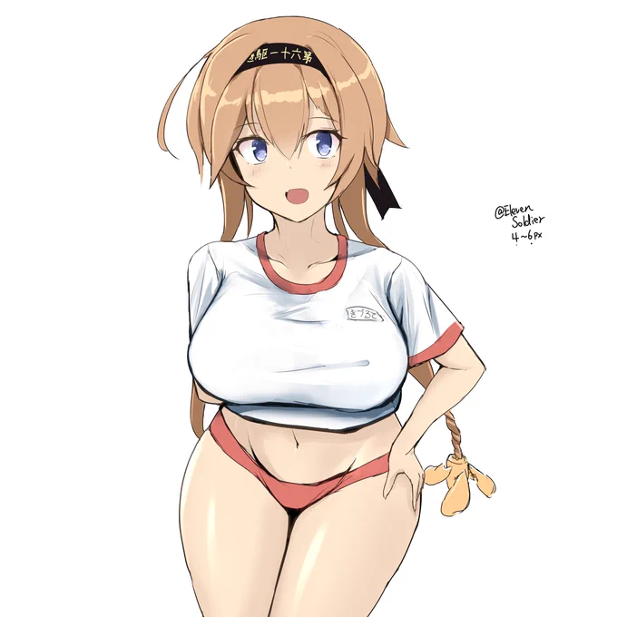 照月もちもち!好き。#艦これ版深夜の真剣お絵描き60分一本勝負 #艦これ版真剣お絵描き60分一本勝負_20240228 