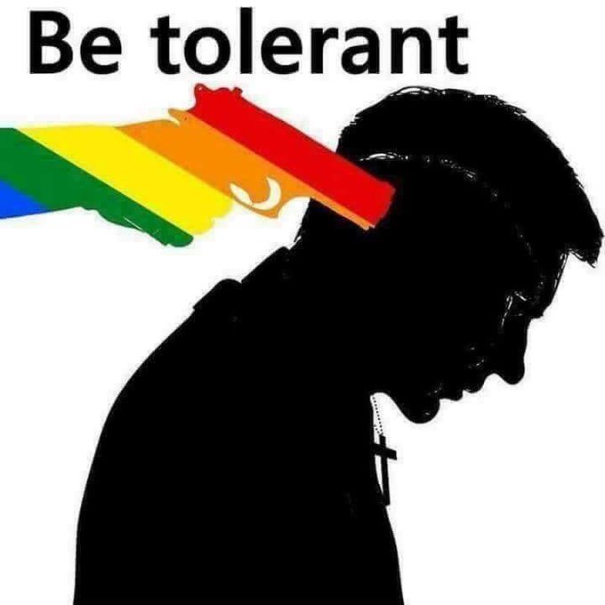 Will you hold on to the truth and keep speaking the truth?

Will you stand against the intolerance of “tolerance“?

#tolerance #CulturalMarxism #UK #society #FreedomOfSpeech #FreedomofBelief #FreedomofExpression #Hate #love #Children #KeepChildrenSafe