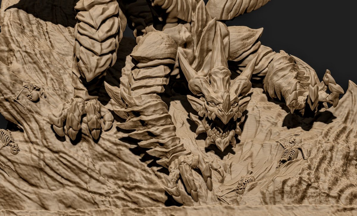 nabehands's tweet image. ドラスレ用ドラゴン完成しました🐉

予定通り冒険フェイズと決戦フェイズで見た目が変わるようにしました😄
台座にはドラゴンゲージもついています🔥

細部の作り込みはそこまでしていませんが、サイズがそこまで大きくないのでこの程度にとどめました🛠

早くゲームで使いたいです😊

#ドラスレ