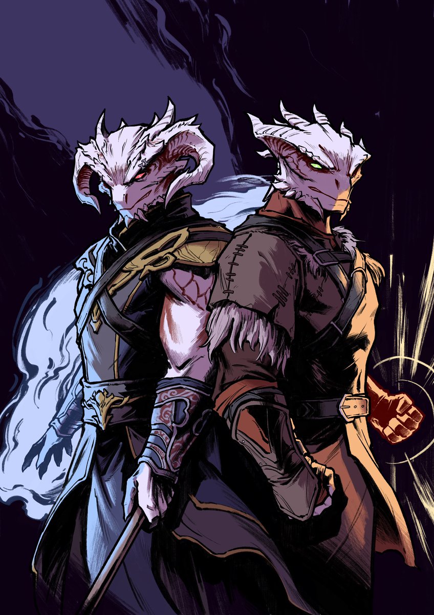 Wizard and Paladin (me and my friend)

#DarkUrge #BaldurGate3 #durge