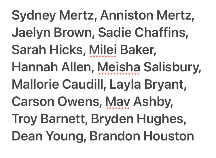 Congratulations to the following members of our Track &amp; Field Team for qualifying for the KHSAA Indoor State Championships that will be held this weekend in Louisville: