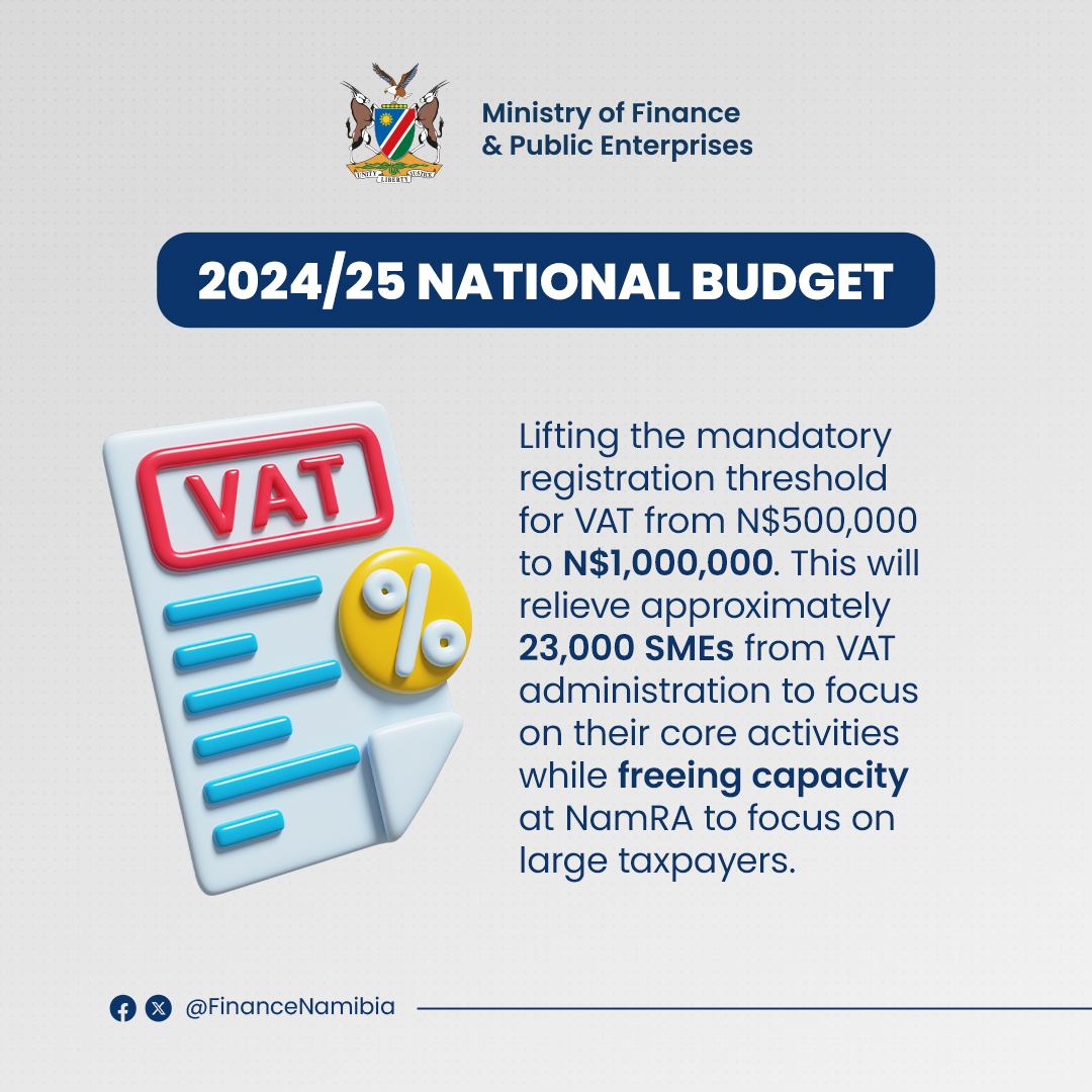FinanceNamibia's tweet image. VAT  #NamBudget2024
