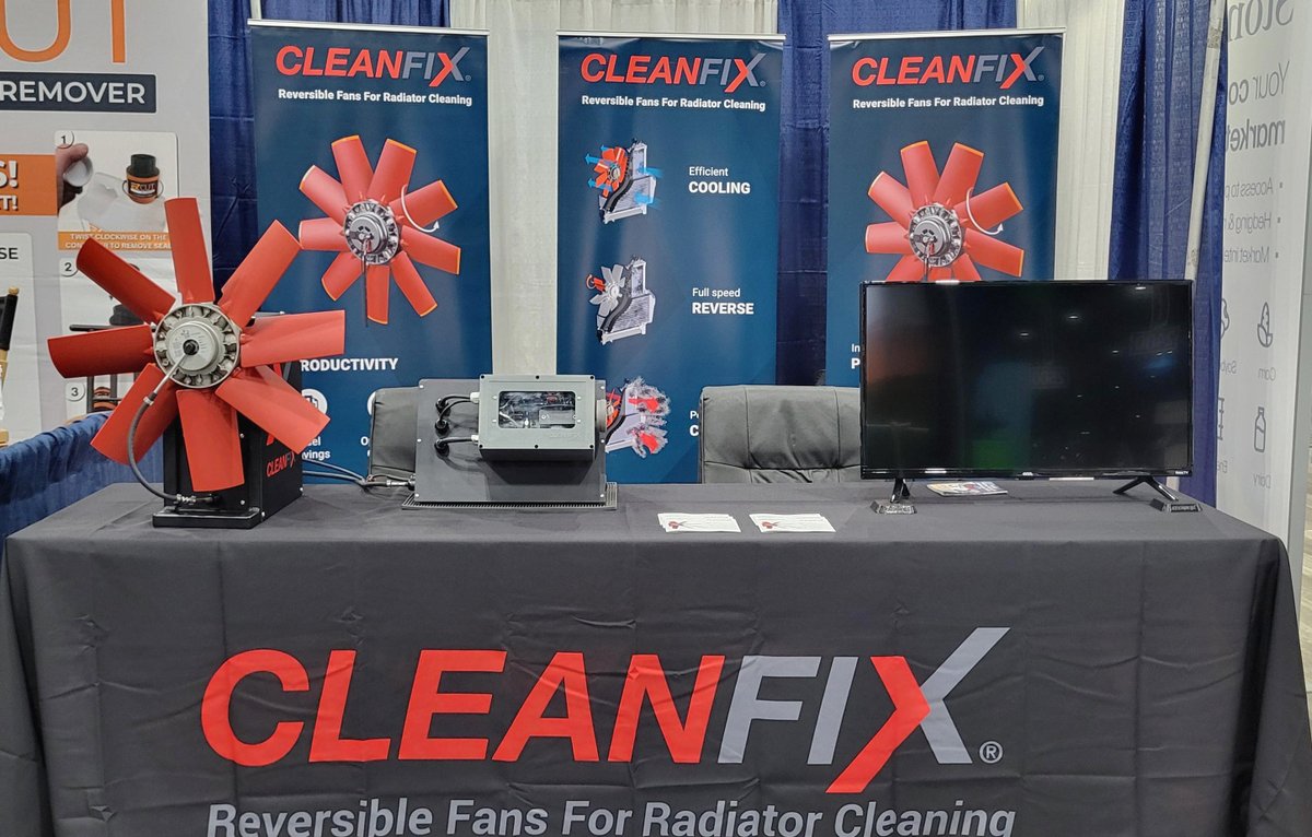 CleanfixFans's tweet photo. Getting ready to go to the Commodity Classic Show in #HoustonTX? Keep an eye out for Don Smale and Mark MacDonald at booth 2110. They are here to help you learn about the reversing difference you get with #Cleanfix fans! The show starts February 28 and goes until March 2. https://t.co/BQOaM8VciH