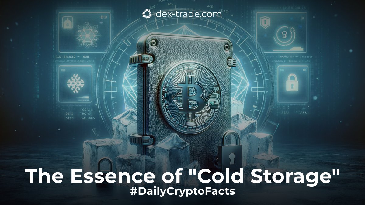 dextrade_'s tweet image. 🔒 #CryptoFacts: The Essence of &quot;Cold Storage&quot; 🔒

&quot;Cold Storage&quot; means keeping cryptocurrency offline for enhanced security, like on a hardware wallet. It&apos;s the go-to strategy for protecting digital assets from online threats and hackers. 🛡️💻

Ever wondered about the safest…