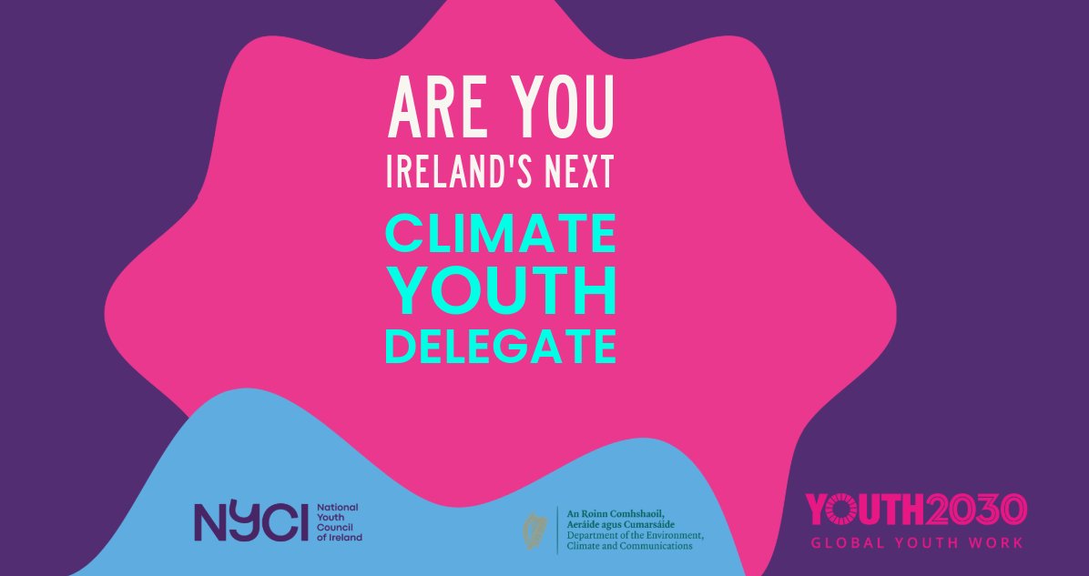 📢 Young People! Join Ireland’s National Climate Delegation. 🌍 Influence & engage with climate issues at personal, local, national, & global levels. ⚡ Applications are now open for the Climate Youth Delegate Programme & close March 20th 2024. Apply: youth.ie/articles/join-…