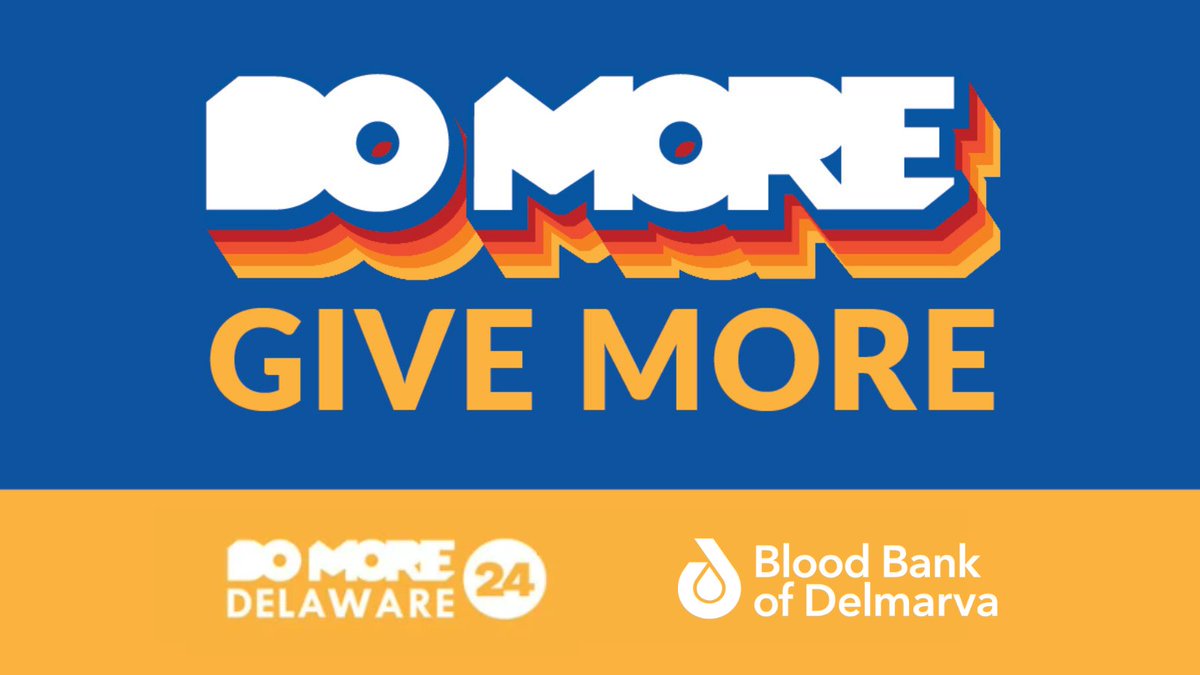 #DoMore24DE is almost here! Our donors know a thing or two about doing more for others. Though 62% of the country is eligible to donate, only 3% do. Your financial gift will help us set up more community blood drives, ensuring everyone has easy access to donate blood.