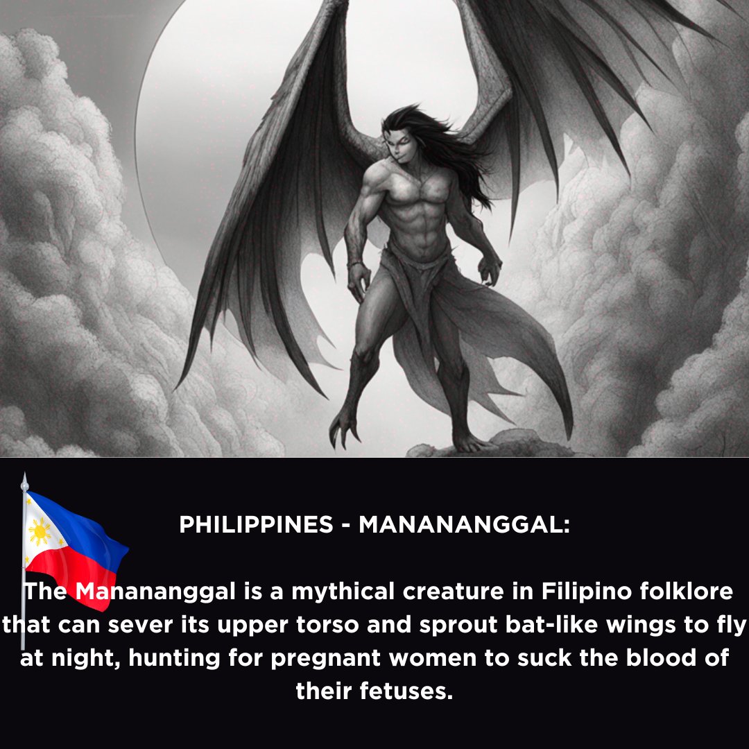 The Manananggal's link to darkness stems from its nocturnal habits. Active at night, it emerges from hiding to hunt prey under cover of darkness. Its ability to fly intensifies the fear, as it can swoop down on victims unseen. Submissions are open - loom.ly/qzrcVO0