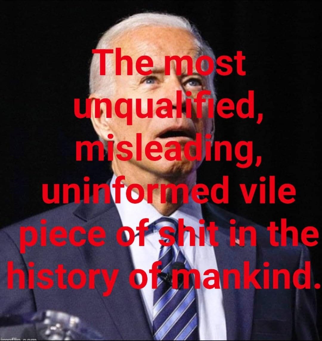 SUBRATA30016572's tweet photo. Who agrees Joe Biden is a piece of shit? ✋🏽 https://t.co/XYleIm4cB4