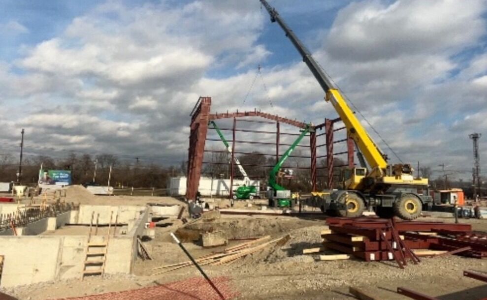SynthicaEnergy's tweet image. The first steel is going up at our St. Bernard facility in Cincinnati! #construction #digester