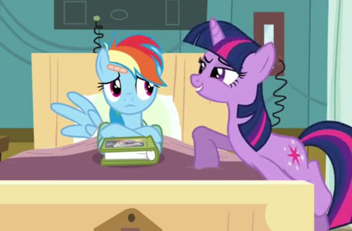 The episode 'Read it and Weep' was originally centered around Twilight Sparkle teaching Rainbow Dash how to read. This concept was reworked, leaving us to wonder if she ever learned how.