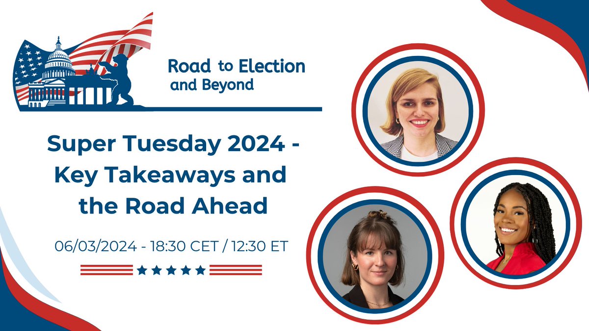 Join us for our next virtual #RoadToElection2024 event with @SofiaDreisbach (FAZ), @FJessieTweets (WXIA-TV/NBC) and @NaueJulia (dpa). Our speakers will discuss Super Tuesday and its results. For more information visit roadtoelection.de.