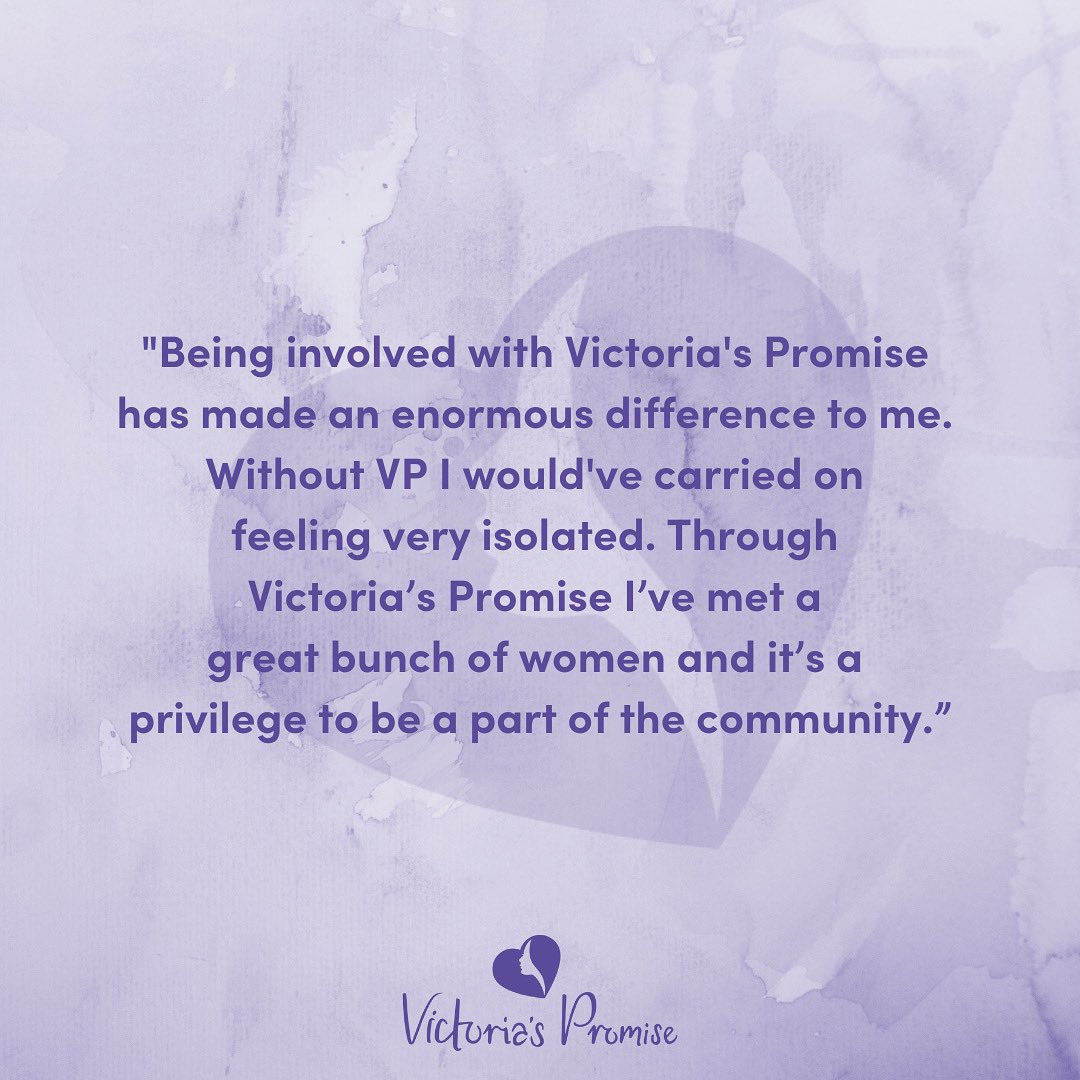 Help us to support young women, and their families, throughout their cancer journeys. Visit our website today to find out how: 
victoriaspromise.org 💜