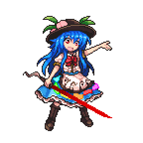 比那名居天子 「てんこのドット絵です 」|鮫妻丈二のイラスト
