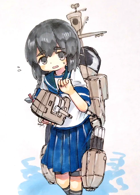 #艦これ版深夜の真剣お絵描き60分一本勝負#艦これ版真剣お絵描き60分一本勝負_20240228びびりソナミ 
