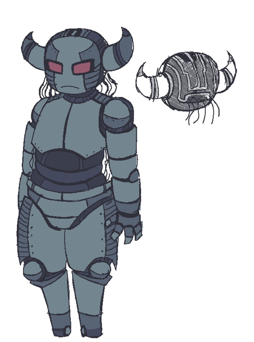 KILLCH0PDELUXE's tweet image. made another robot character hi guys