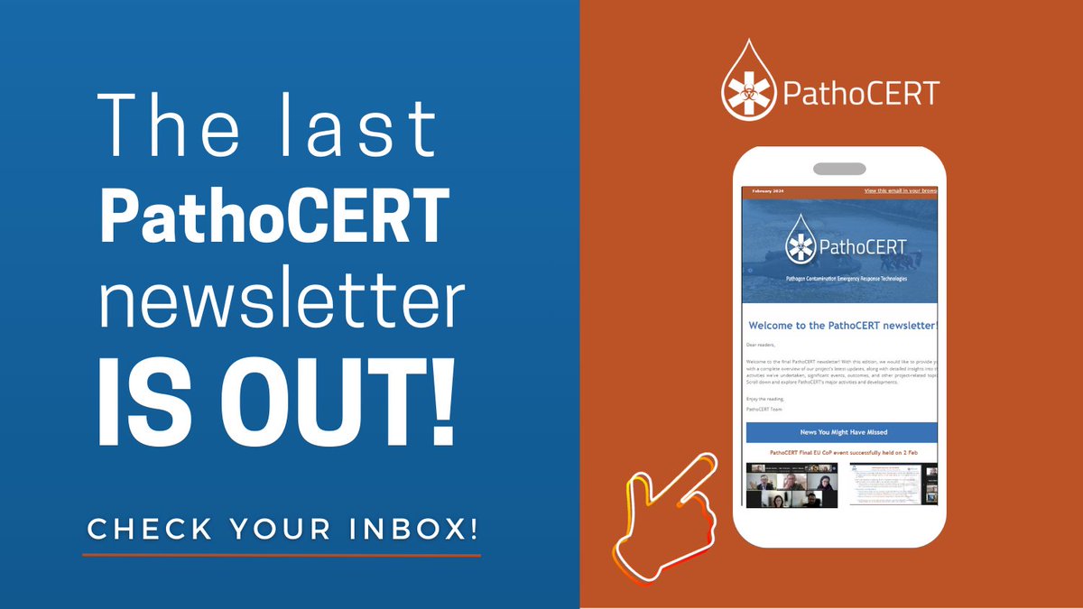 📢The final <a href="/pathoCERT/">PathoCERT</a> newsletter is here! 

🎯Get a comprehensive overview of our latest events and successful pilot recent exercises. 

👁‍🗨Enjoy the reading: buff.ly/4bXeXvR