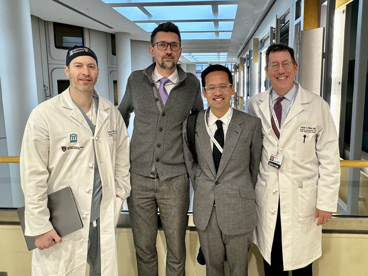We are honored and grateful to have @StakhovskyMD give our grand rounds talk today on the challenges of practicing urologic oncology in a country at war. Thanks to @NelyaMel for connecting us and hope you enjoy your stay in Boston! @BWHUrology @adamkibel_uro @MA_Preston 🙏