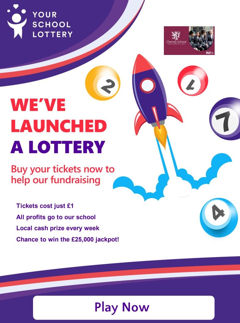 🎟️ Get your tickets now for our School Lottery! Cheney Friends is launching a lottery to raise funds and make a difference for our children, whilst giving you the chance to win a share of great prizes and cash every week. Get your ticket for just £1 here: buff.ly/3UXiXXh