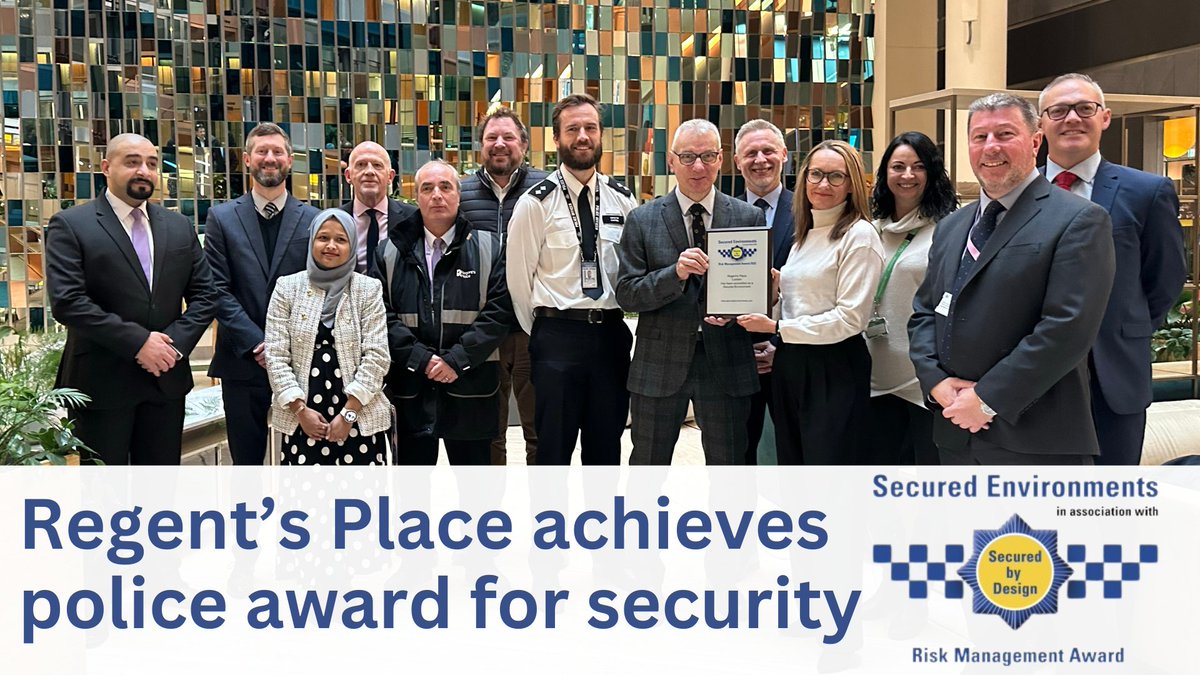 Perpetuity Research (@perpresearch) on Twitter photo 🎉 Congratulations to <a href="/RegentsPlace/">Regent's Place</a> for being awarded the prestigious Secured Environments award!
Read more > perpetuityresearch.com/3988/regents-p…
<a href="/PoliceCPI/">PoliceCPI</a> <a href="/BritishLandPLC/">British Land PLC</a> <a href="/CIS_SecurityLtd/">CIS Security Ltd</a> 🎉 Congratulations to <a href="/RegentsPlace/">Regent's Place</a> for being awarded the prestigious Secured Environments award!
Read more > perpetuityresearch.com/3988/regents-p…
<a href="/PoliceCPI/">PoliceCPI</a> <a href="/BritishLandPLC/">British Land PLC</a> <a href="/CIS_SecurityLtd/">CIS Security Ltd</a>