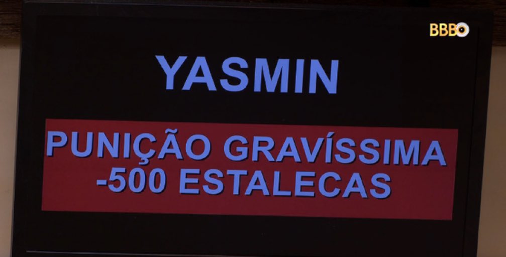Yasmin Brunet perde 500 estalecas no BBB 24 - Foto: Reprodução
