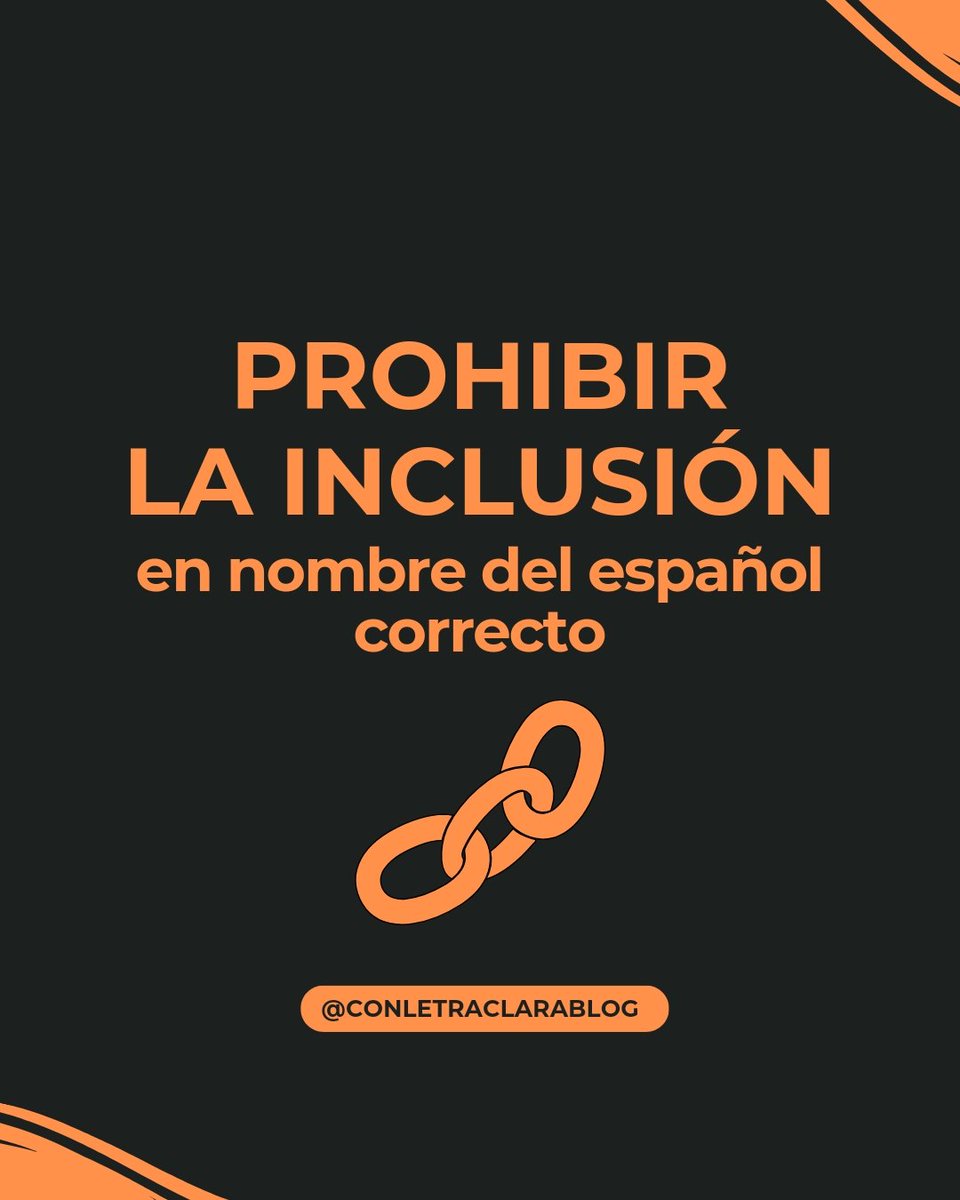 En la Argentina, prohíben el lenguaje inclusivo en la Administración Pública Nacional. En este nuevo artículo del blog, comparto algunas reflexiones sobre el tema.
👇
tinyurl.com/prohiben-lengu…

¿Qué opinan, letraclarenses? 🤔 Los, las y les leo en comentarios.

#LenguajeInclusivo