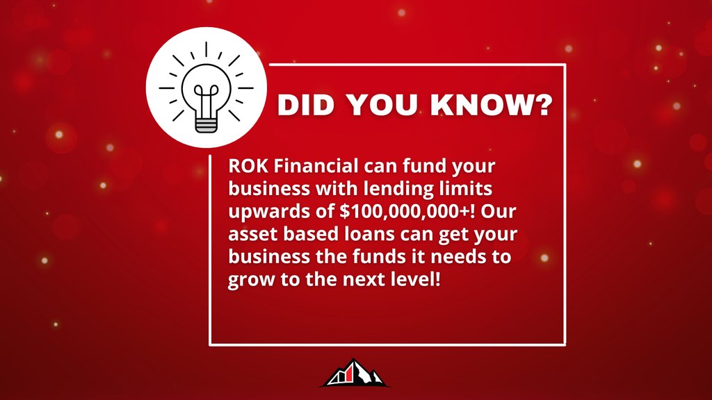 The sky's the limit when you work with @ROK_Financial! Find out how you can access funds for your business TODAY!👇

rokfi.biz/apply—

#alternativefinance #alternativelending #commercialfinance #commerciallending #businessfinance #smallbusinessloans