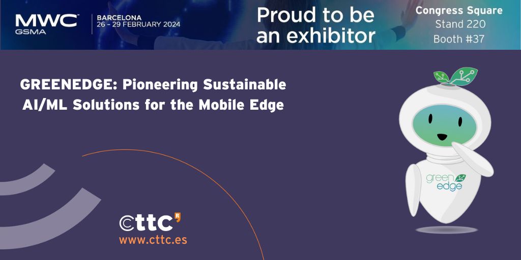 CttcTech's tweet photo. #CTTC hosts two researchers of @GreenedgeI, working with #AI #FederatedLearning and #ContinualLearning to provide efficient and #sustainable solutions. ➡️https://t.co/xDcHfAcc4B #5G and beyond #HumanisingAI #GameChangers #OurDigitalDNA @MWCHub @iCERCA #MWC2024 https://t.co/CWrMFkm6pV