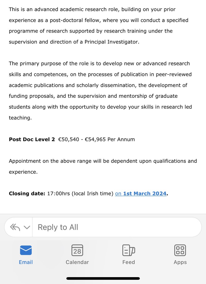 Postdoc position in @UCD_Geography for a housing/environmental scholar. Closing date 1 march my.corehr.com/pls/ucdrecruit…