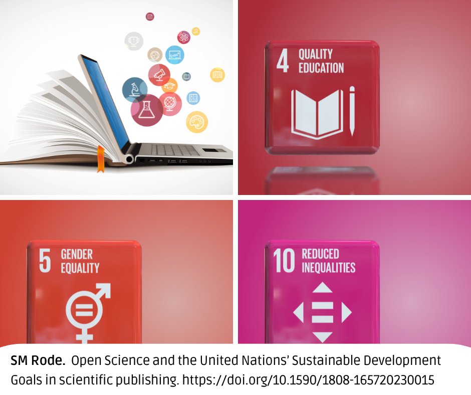 🌍 Scientific editor, embrace the Sustainable Development Goals (#SDGs)! Join the movement towards a better future by aligning scientific research w/ the SDGs. 📚#OpenScience practices are crucial, making knowledge accessible and fostering inclusivity. 
🔓doi.org/10.1590/1808-1…