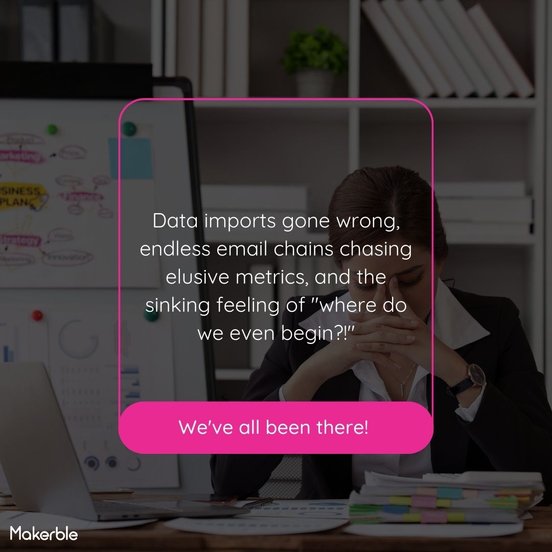 🕰️ Endless email chains, data imports, and delays—sound familiar? Let's talk about the hidden hurdles in impact measurement. #makerble #saas #nonprofit #charity #Efficiency