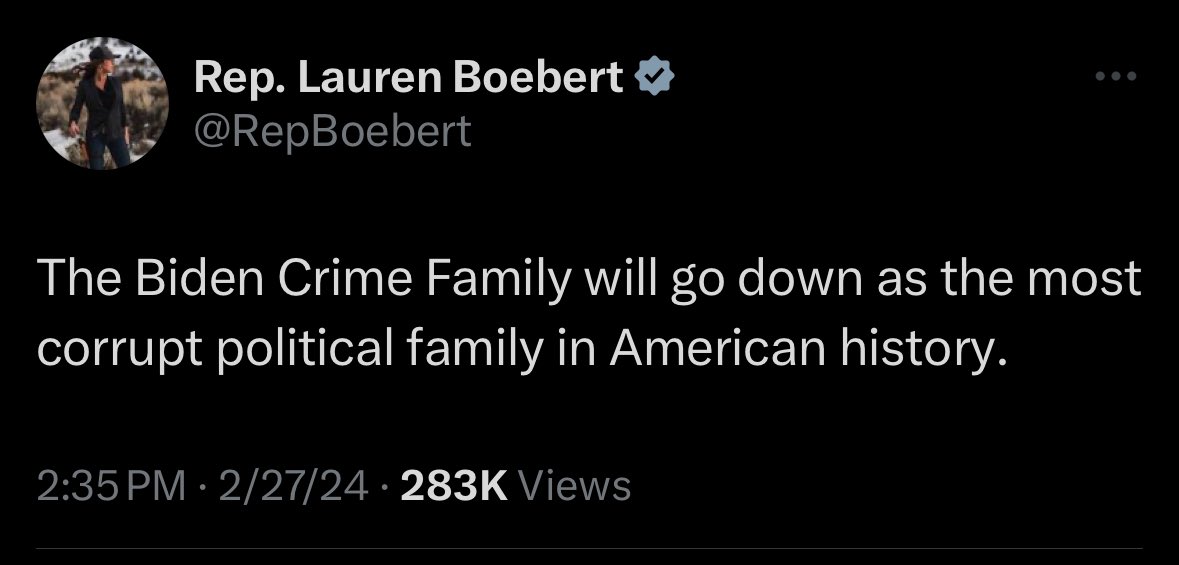 According to the timestamp, at the time Lauren Boebert tweeted this her son was being taken into custody by police for going on a crime spree and now faces several felony charges.
