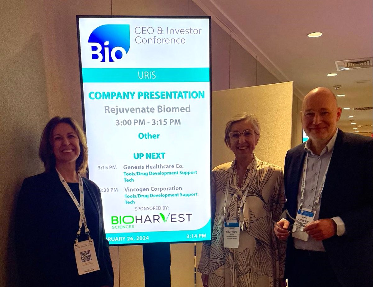 Taking the stage at the Bio CEO & Investor #Conference in New York! We engaged in fruitful discussions, forged new partnerships, and pitched our vision for the future of #healthyaging as pioneers in #clinicalstage #longevity #biotech.