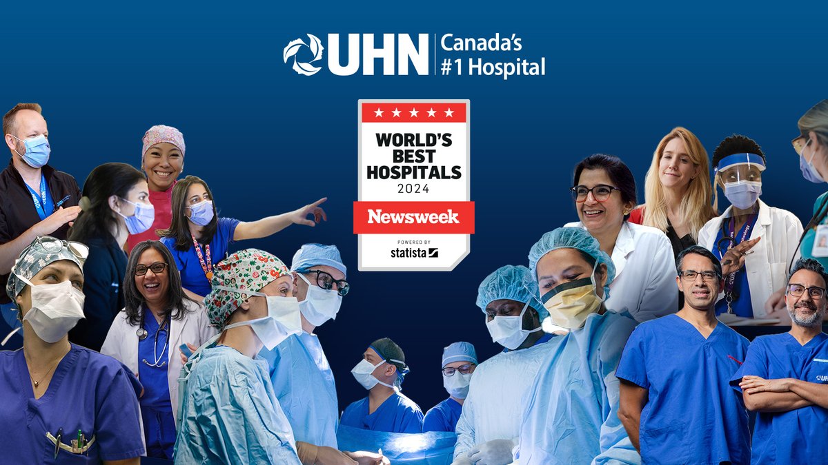 📣Exciting News!📣

UHN's Toronto General Hospital has climbed to third among the world's best hospitals in a global ranking from <a href="/Newsweek/">Newsweek</a> magazine - its highest spot on the prestigious annual list!

Learn more ➡ bit.ly/3OYAsCG
