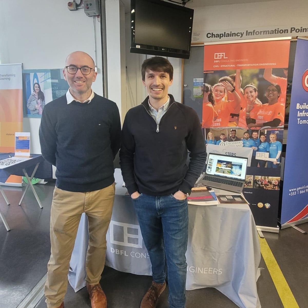 DBFL is delighted to be at the Career Curious fair at @atusligo_ie today to tell students about the fantastic graduate, internship and apprenticeship programmes at DBFL. dbfl.ie #engineering #structuralengineering #civilengineering #careercurious #atu